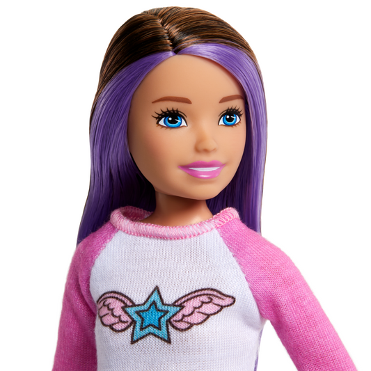 Barbie Skipper Poupée et 10Accessoires Coffret Voyage
